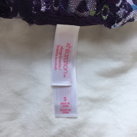 Xhilaration Purple Lace Wireless Bralette - Picture 4 of 9